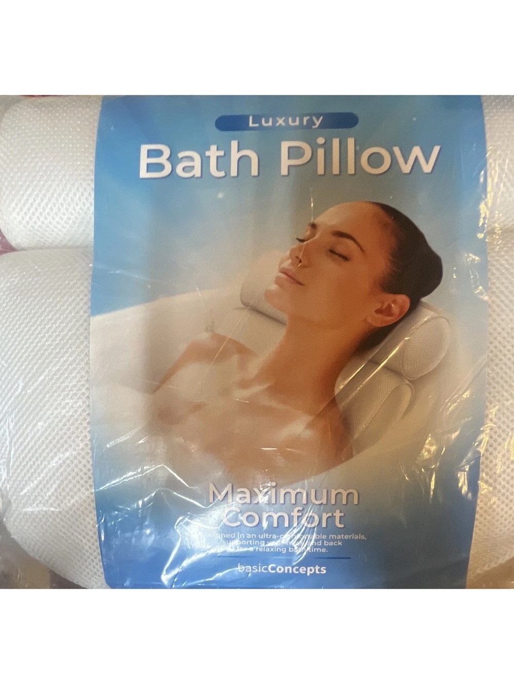 Luxury White Bath Pillow - Maximum Comfort